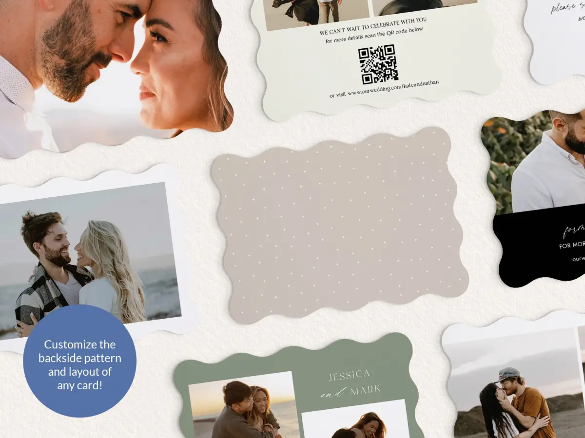 Back of Save the Date Card