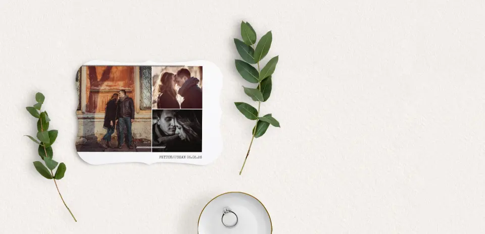 Save the Date Card with Optional Guest Addressing Service