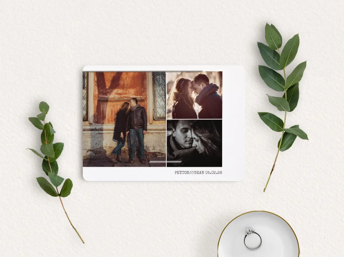 Save the Date Card with Optional Guest Addressing Service