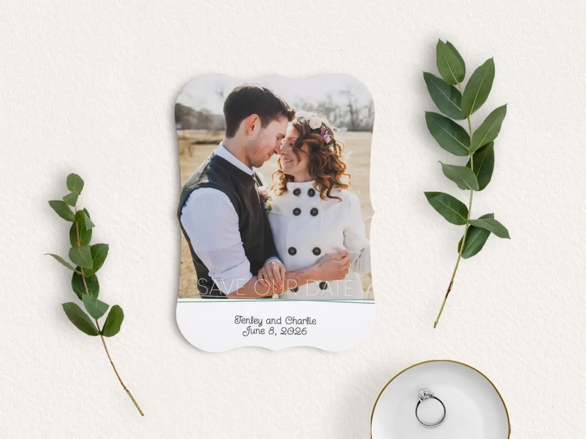 Save the Date Card with Optional Guest Addressing Service