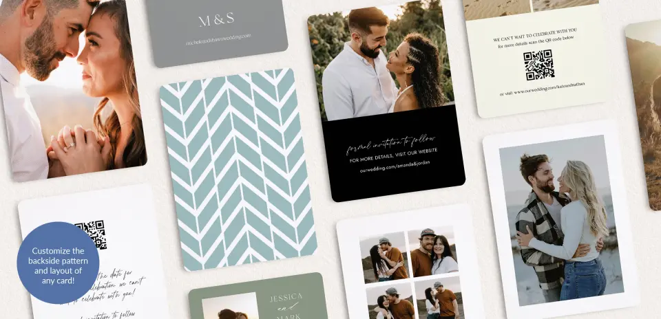 Back of Save the Date Card