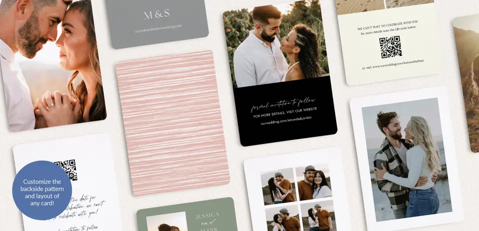 Back of Save the Date Card