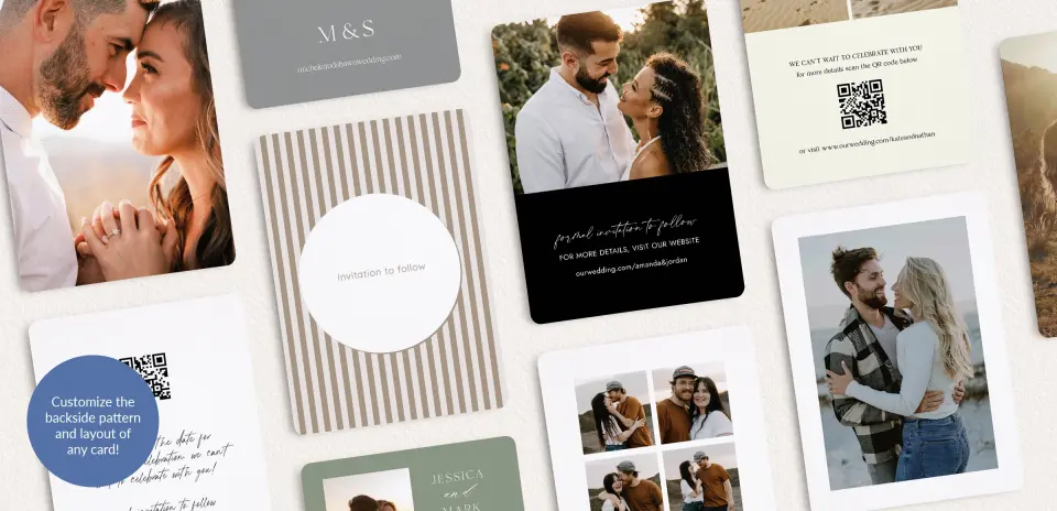 Back of Save the Date Card