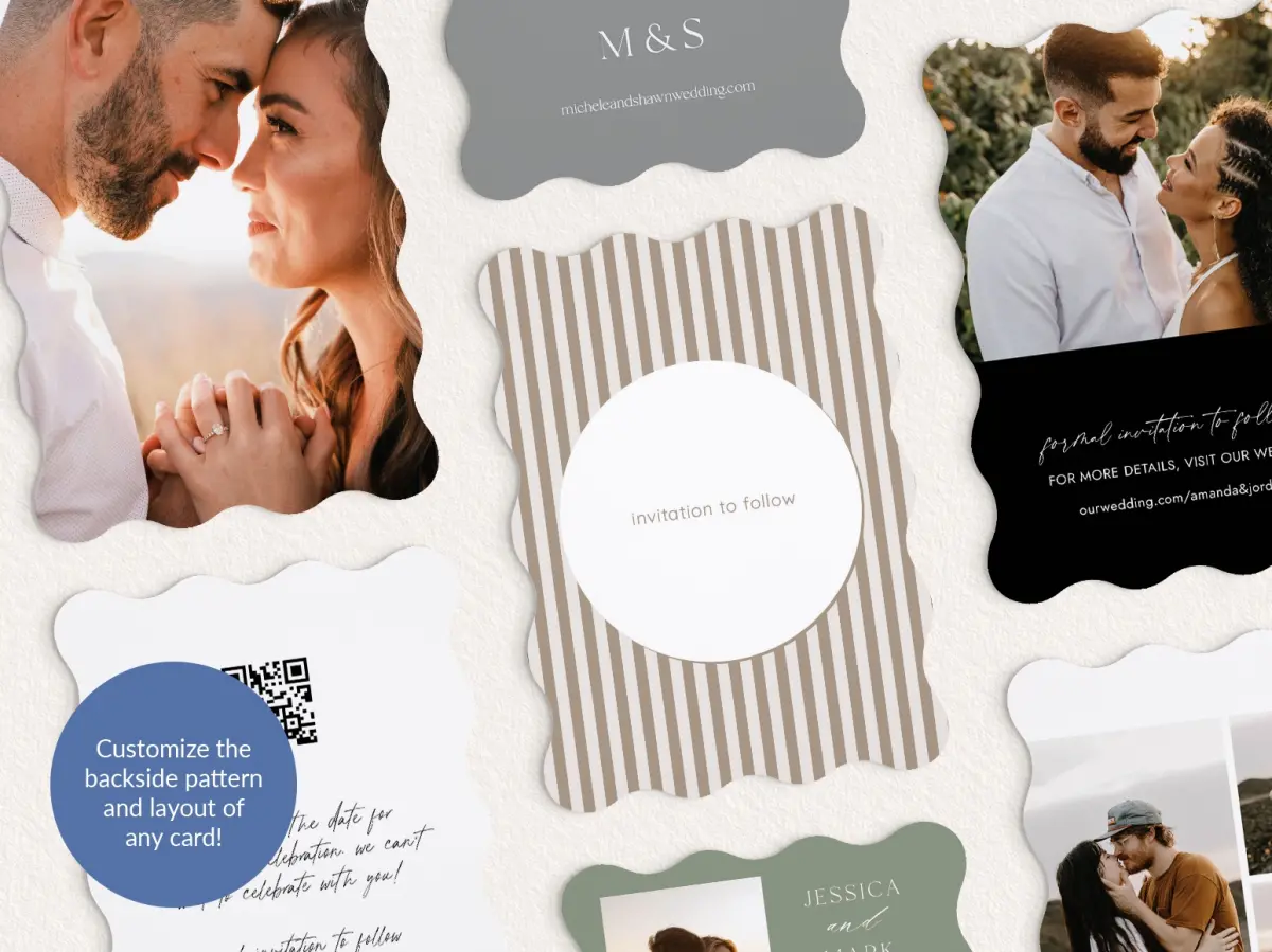 Back of Save the Date Card