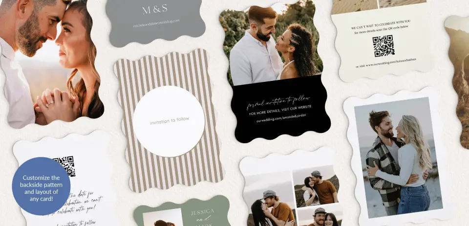 Back of Save the Date Card