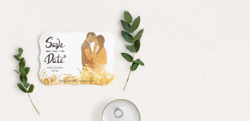 Save the Date Card with Optional Guest Addressing Service