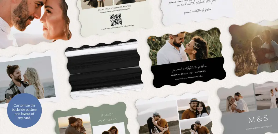 Back of Save the Date Card