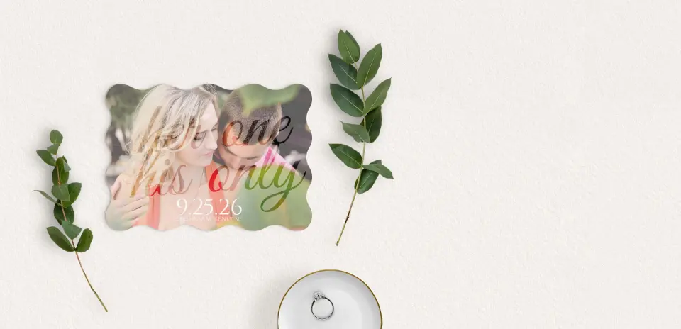 Save the Date Card with Optional Guest Addressing Service