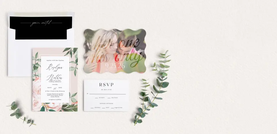 Front of Save the Date Card
