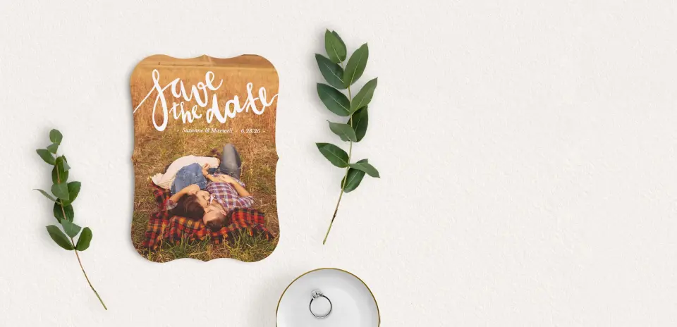 Save the Date Card with Optional Guest Addressing Service