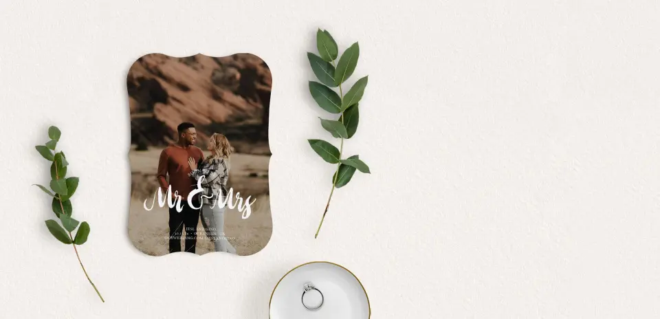 Save the Date Card with Optional Guest Addressing Service