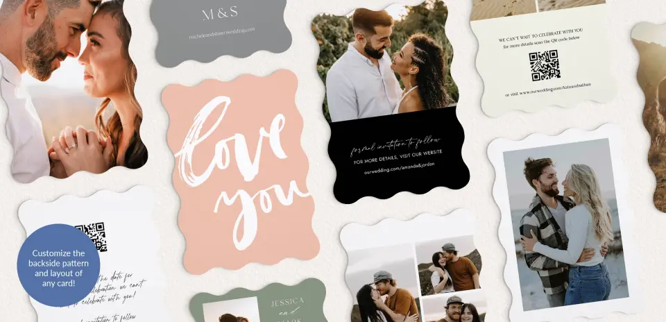 Back of Save the Date Card