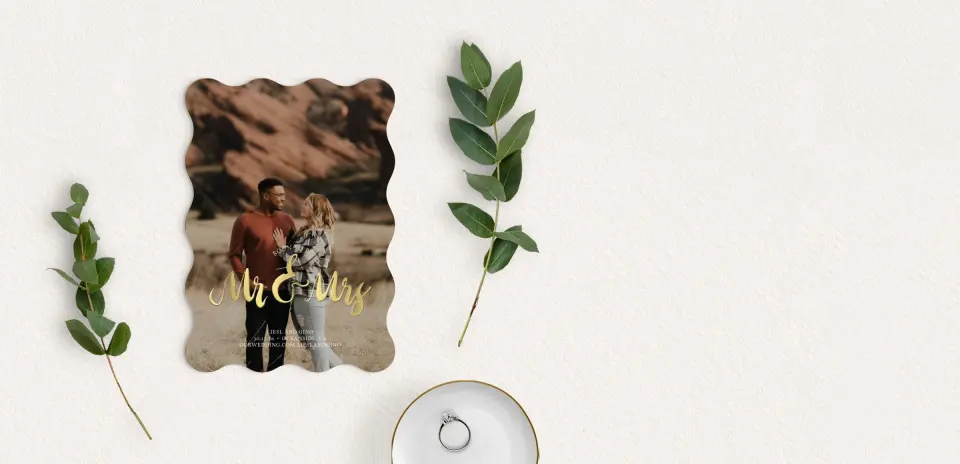 Save the Date Card with Optional Guest Addressing Service