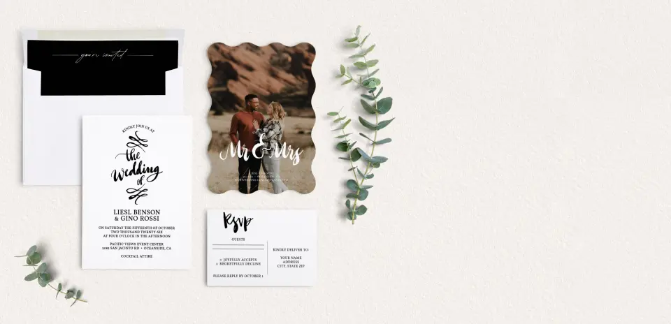 Front of Save the Date Card