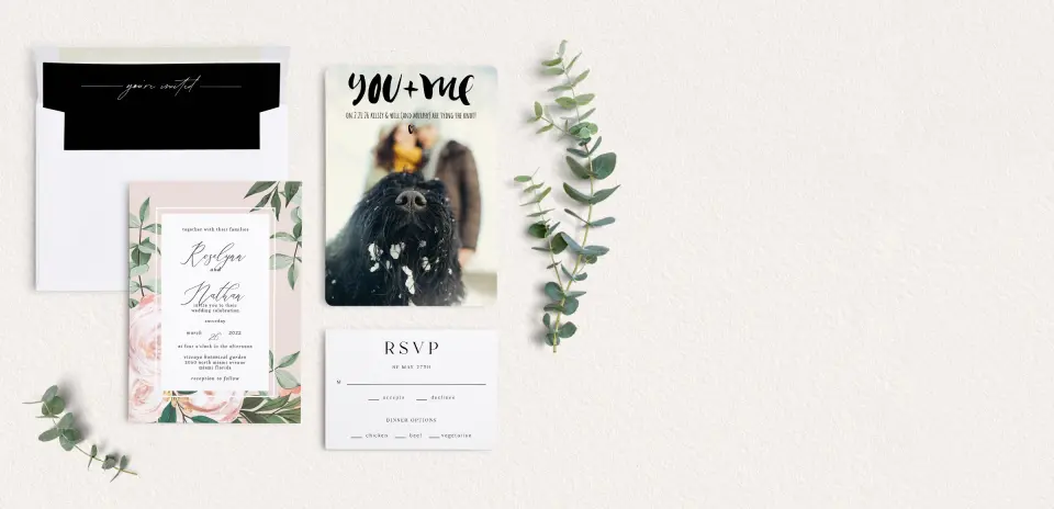 Front of Save the Date Card