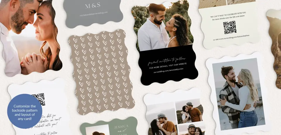 Back of Save the Date Card