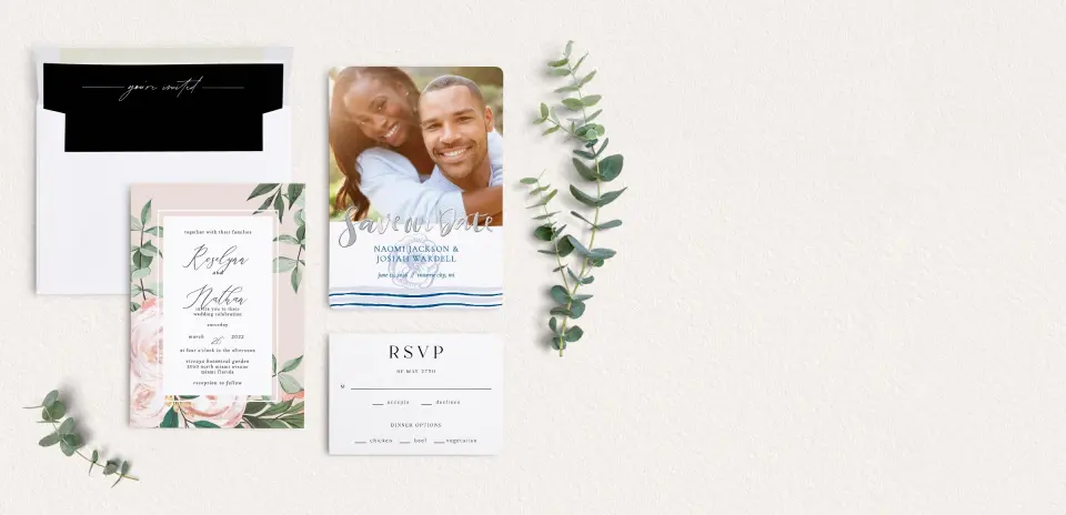 Front of Save the Date Card