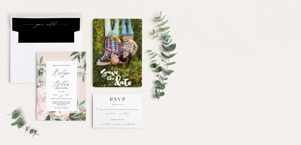 Front of Save the Date Card