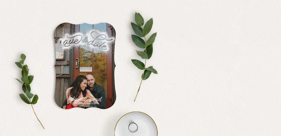 Save the Date Card with Optional Guest Addressing Service