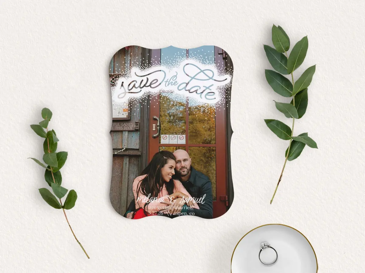 Save the Date Card with Optional Guest Addressing Service
