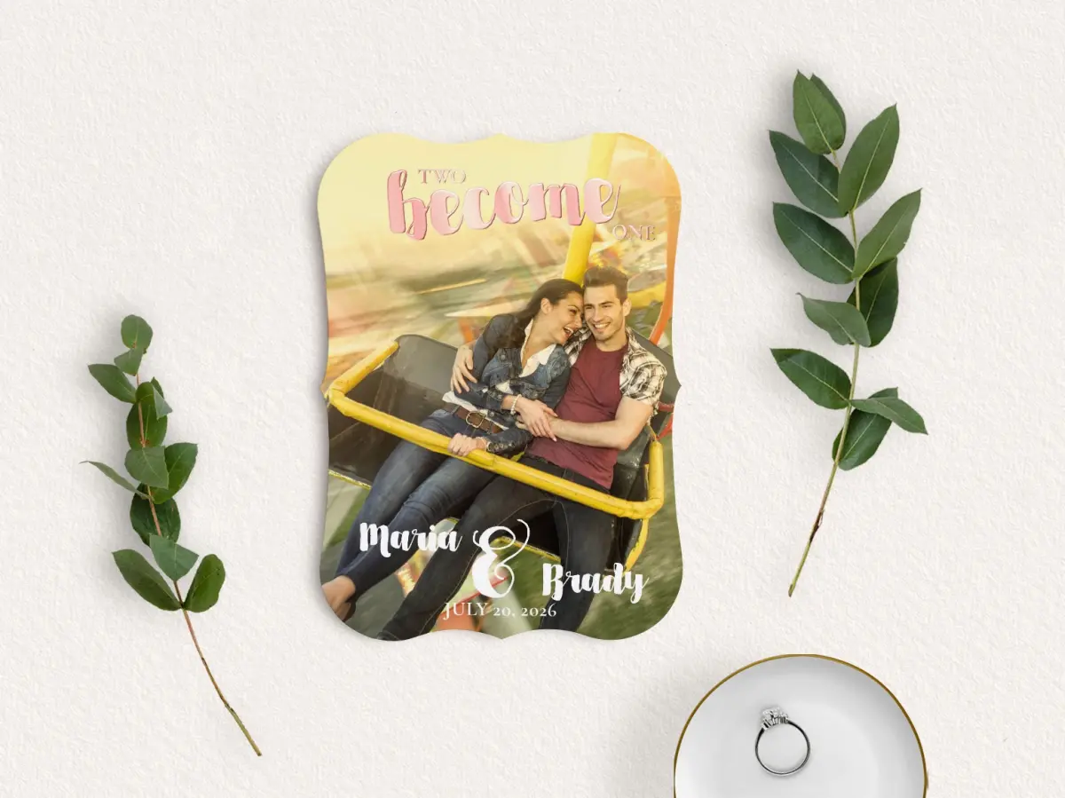 Save the Date Card with Optional Guest Addressing Service