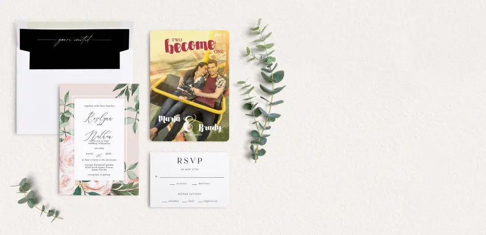 Front of Save the Date Card