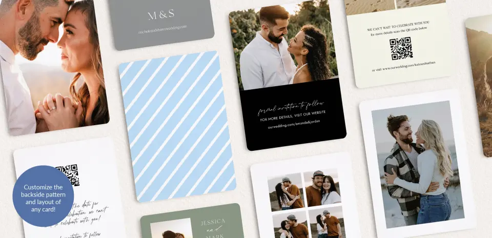 Back of Save the Date Card