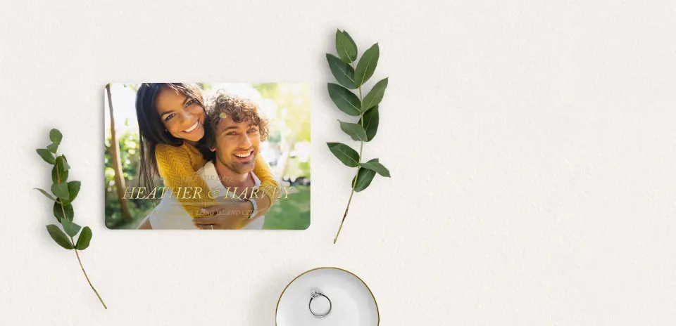 Save the Date Card with Optional Guest Addressing Service