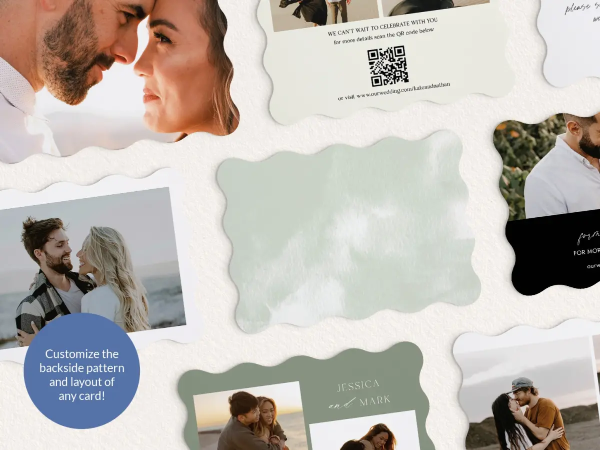 Back of Save the Date Card