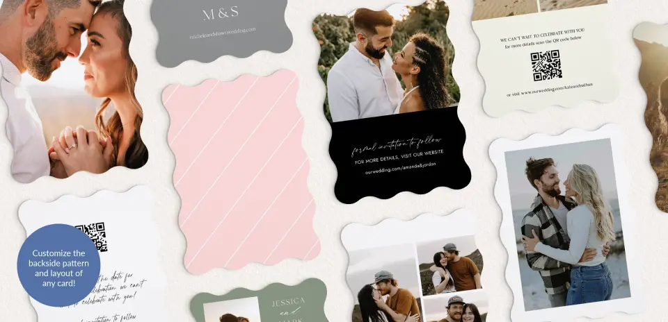 Back of Save the Date Card