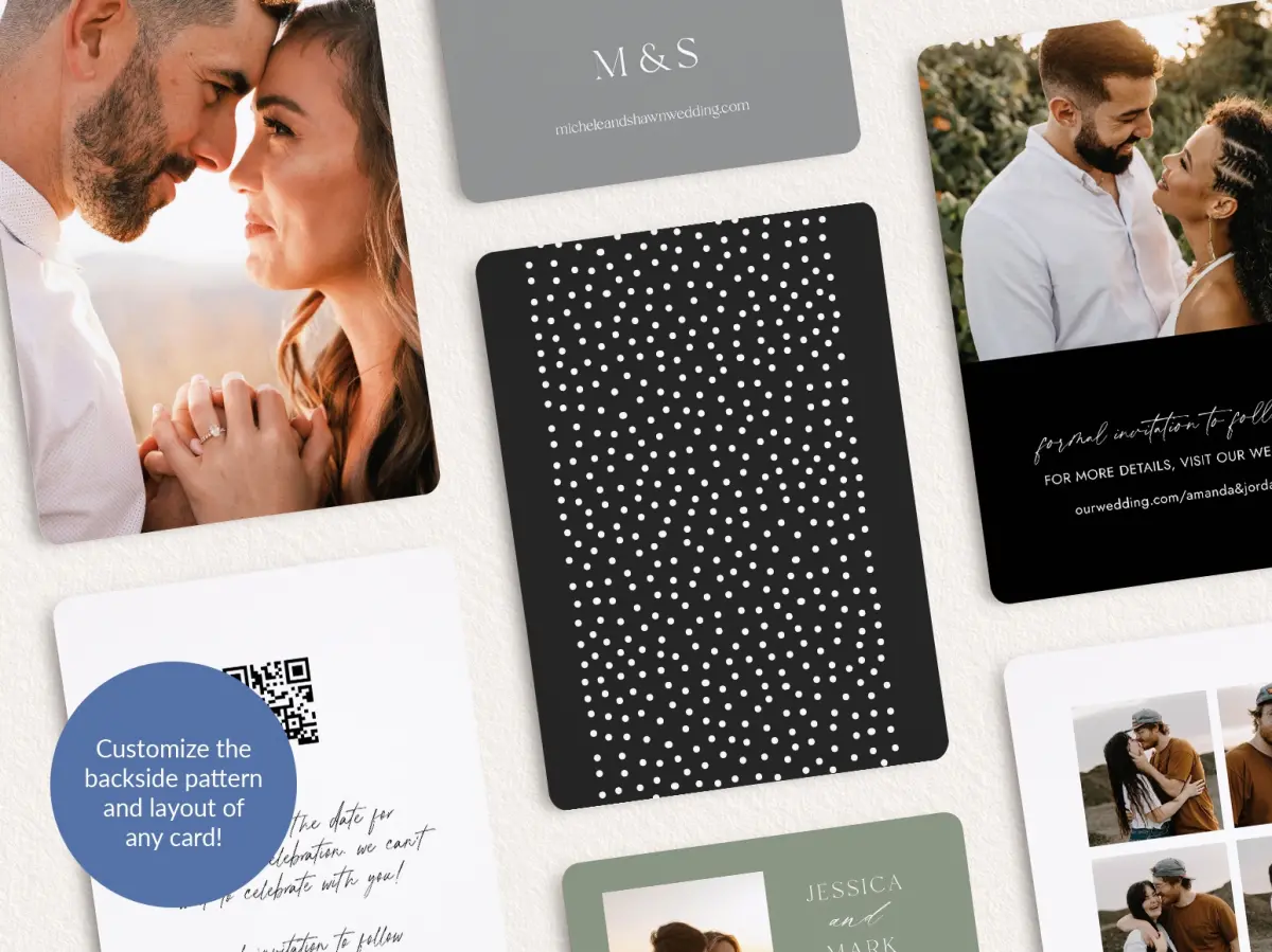 Back of Save the Date Card
