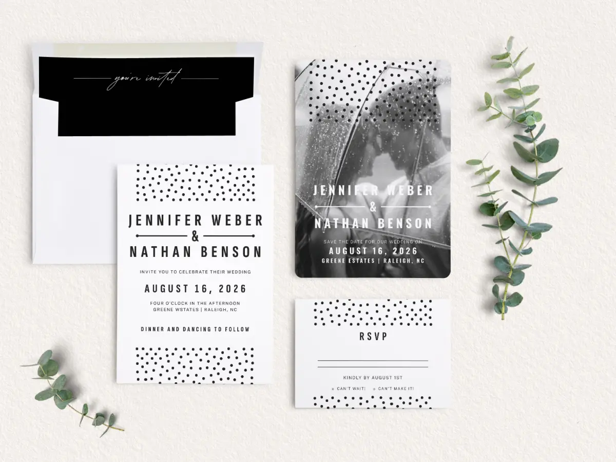 Front of Save the Date Card