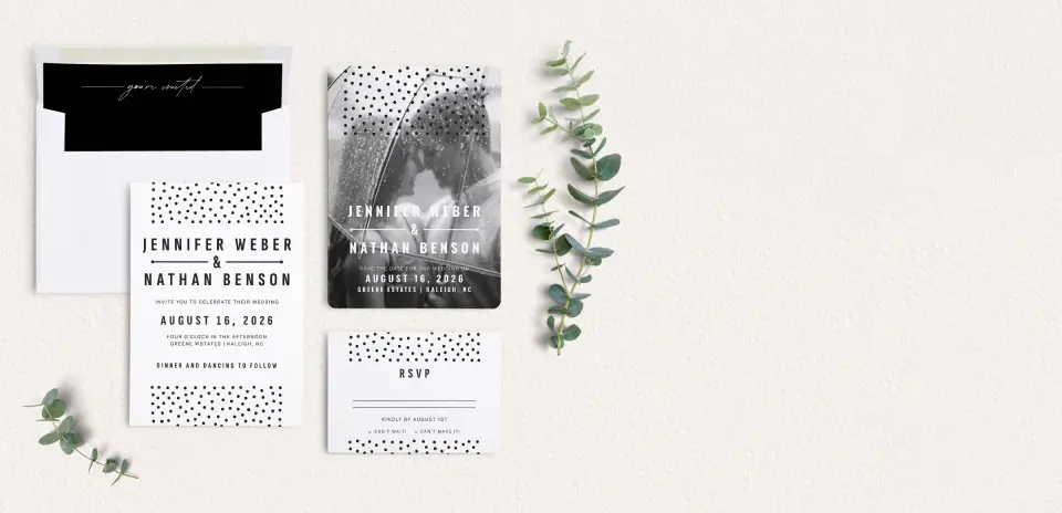 Front of Save the Date Card