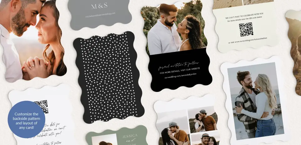 Back of Save the Date Card