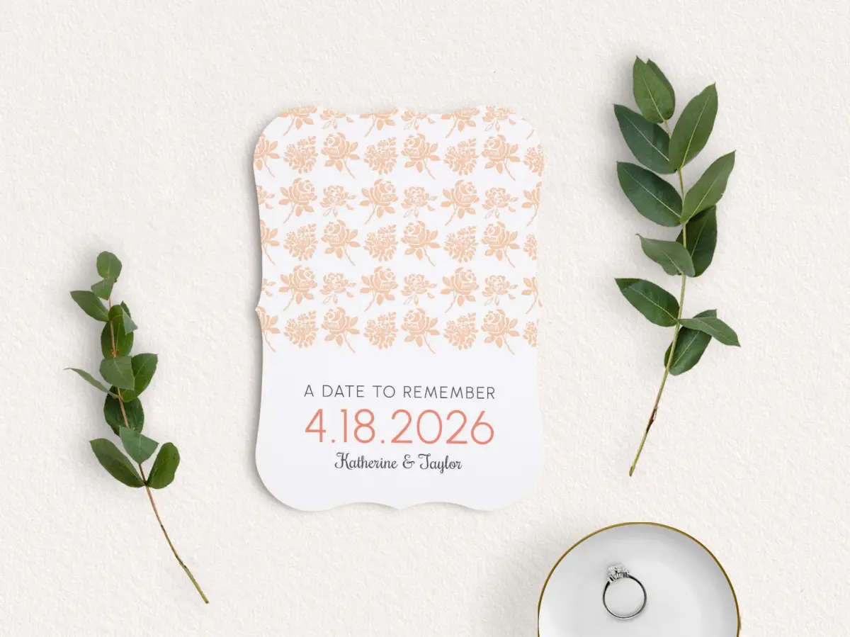 Save the Date Card with Optional Guest Addressing Service