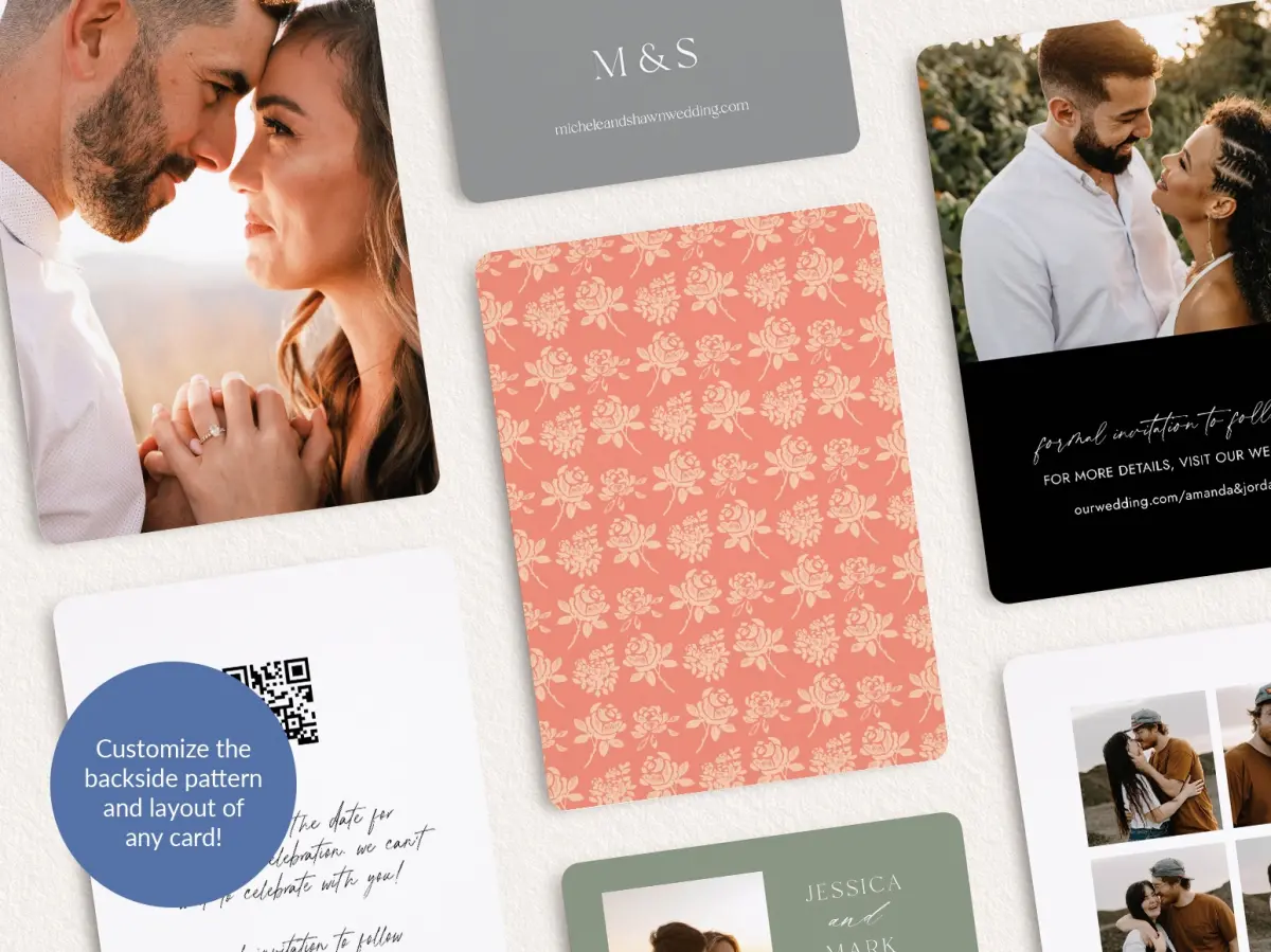 Back of Save the Date Card