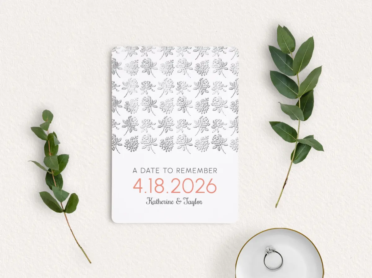 Save the Date Card with Optional Guest Addressing Service