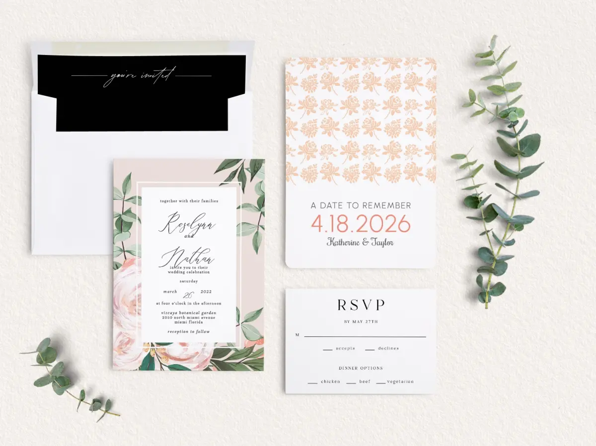 Front of Save the Date Card