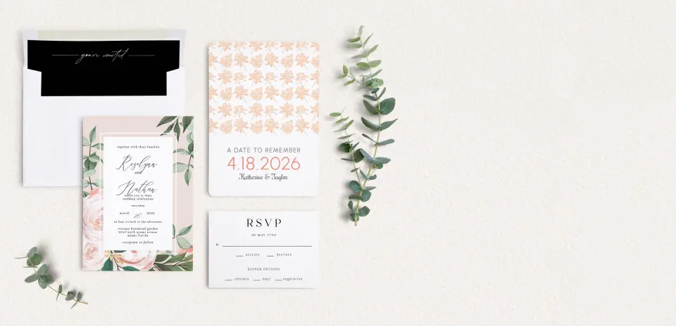 Front of Save the Date Card