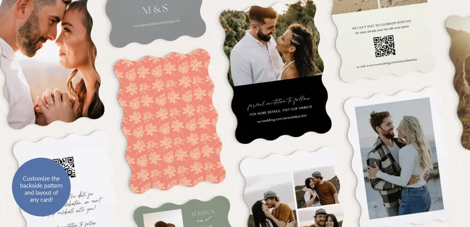 Back of Save the Date Card