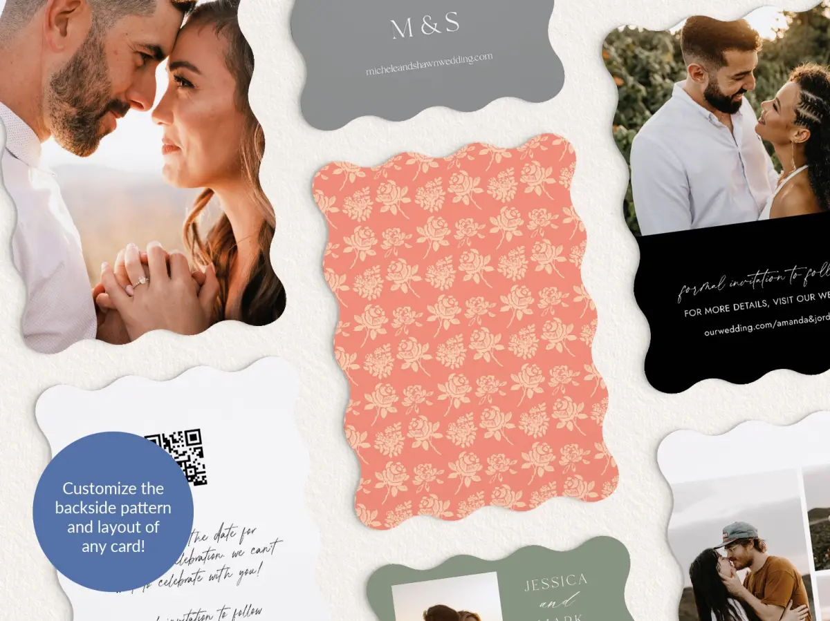 Back of Save the Date Card