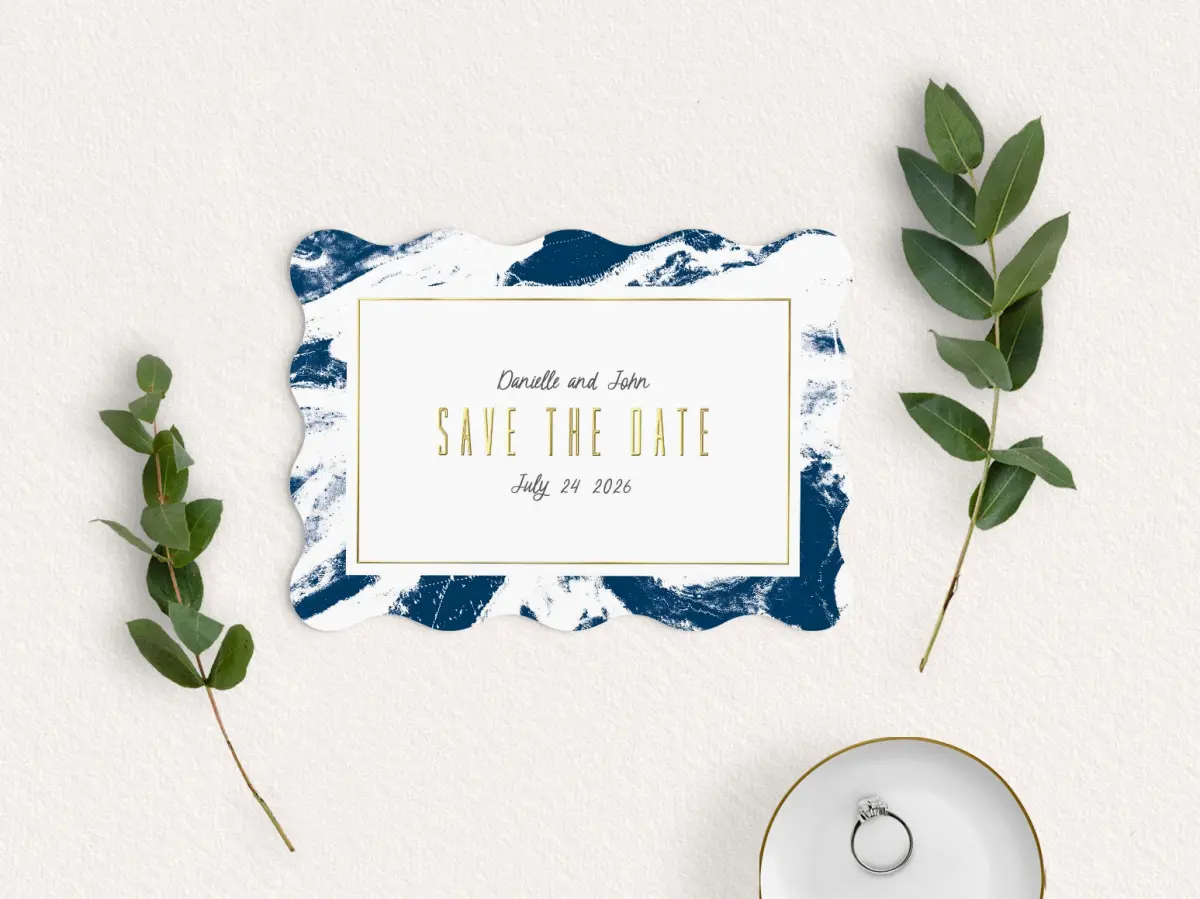 Save the Date Card with Optional Guest Addressing Service