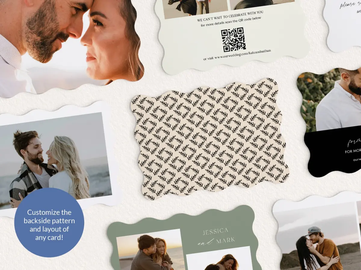 Back of Save the Date Card