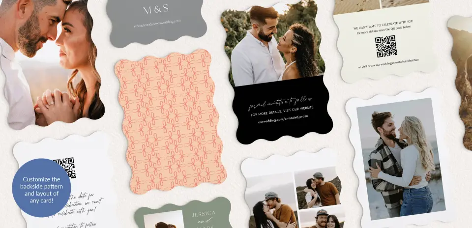 Back of Save the Date Card