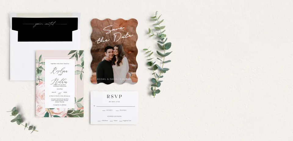 Front of Save the Date Card