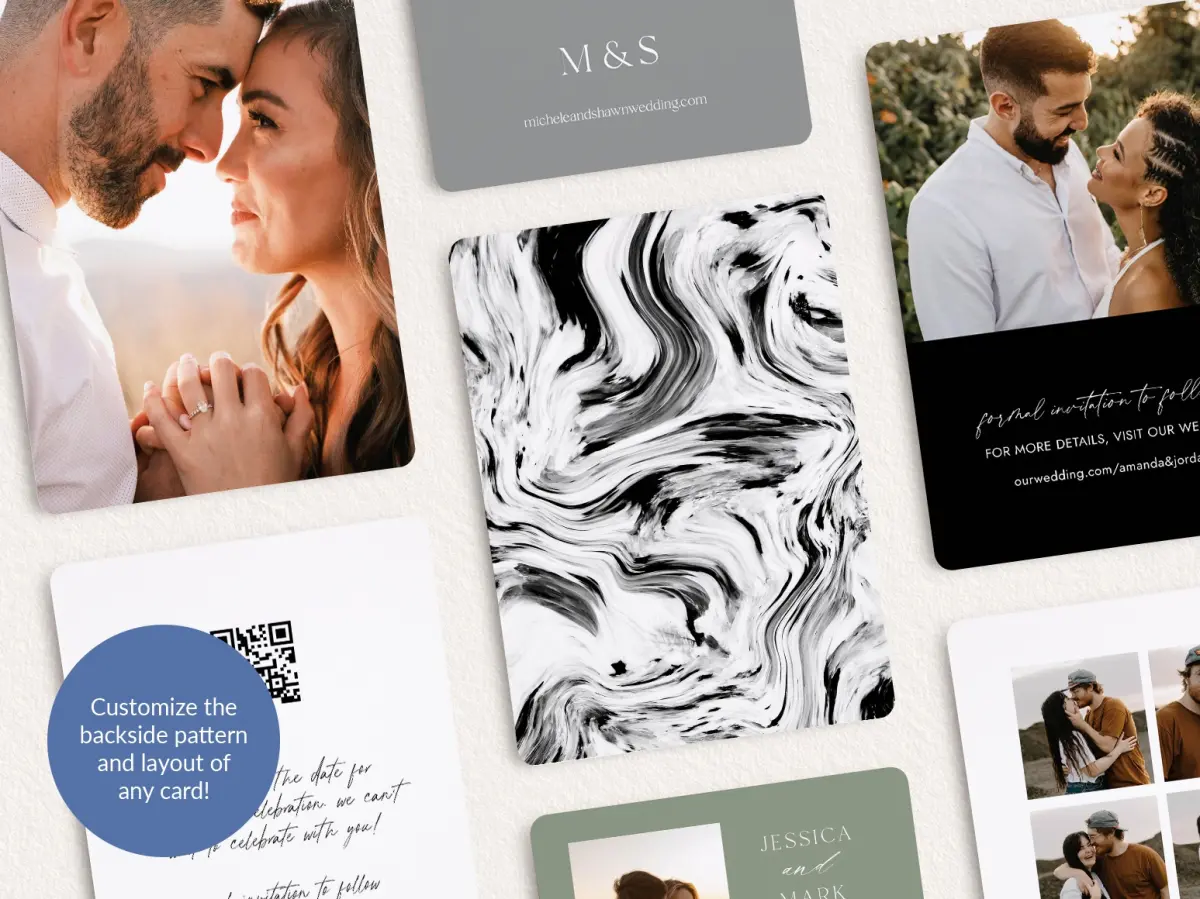 Back of Save the Date Card
