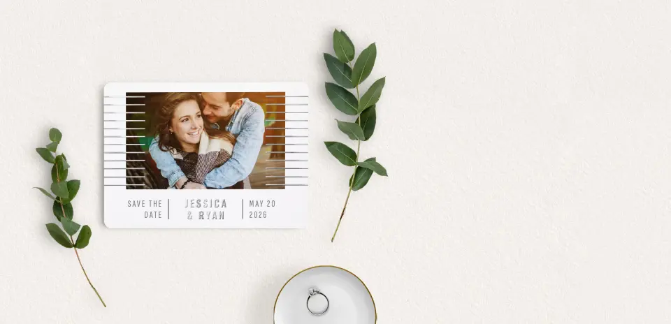 Save the Date Card with Optional Guest Addressing Service