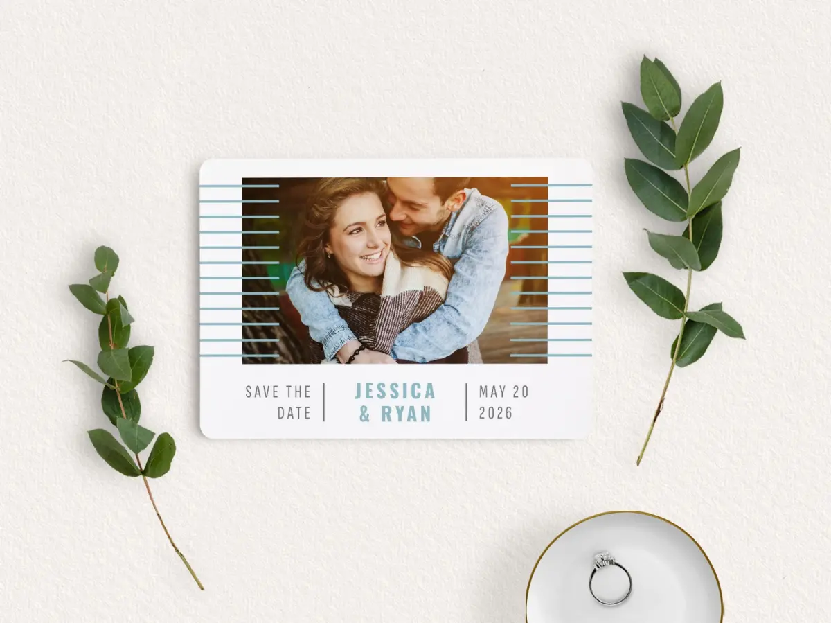 Save the Date Card with Optional Guest Addressing Service