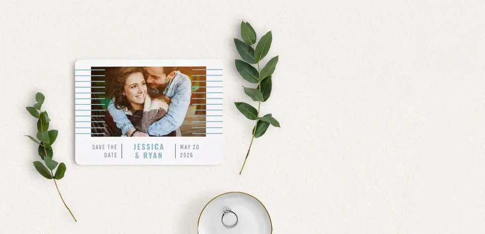 Save the Date Card with Optional Guest Addressing Service