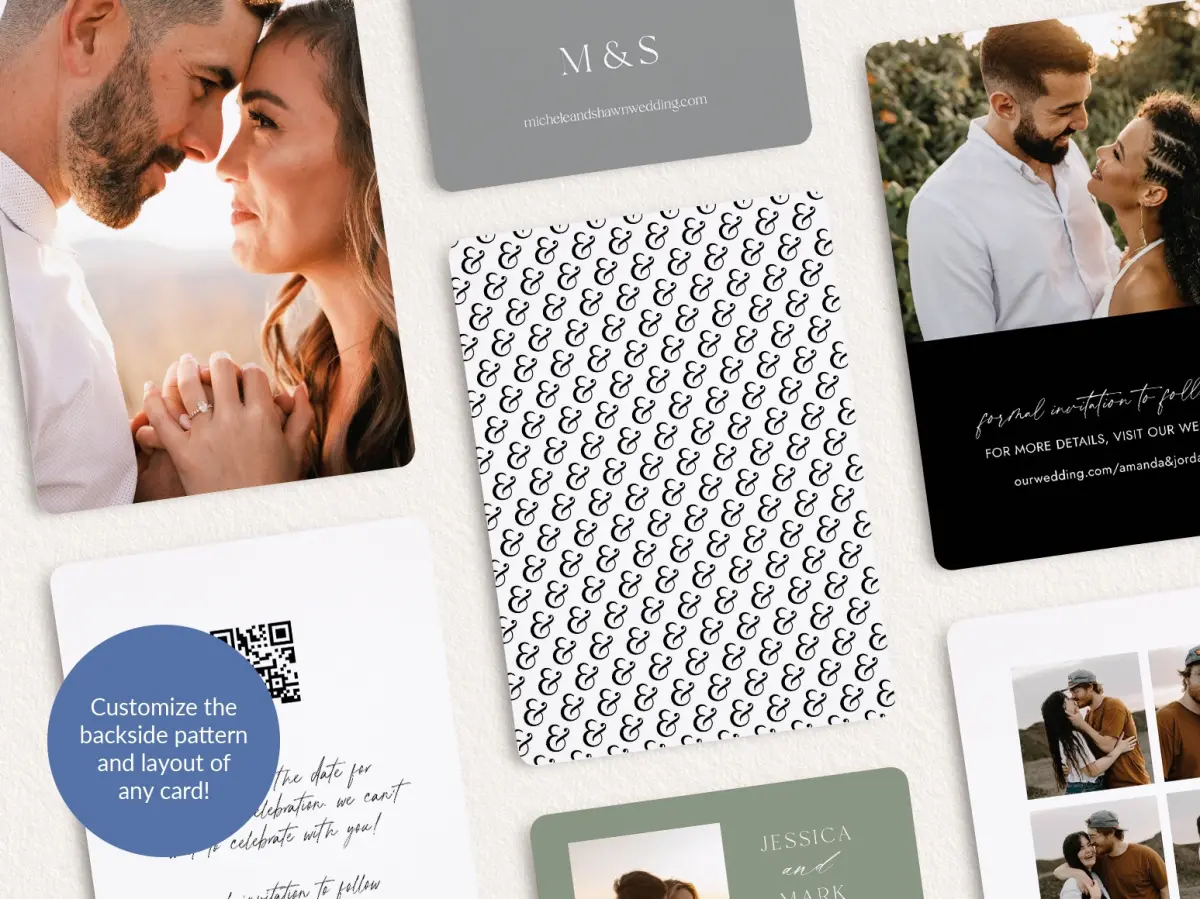 Back of Save the Date Card
